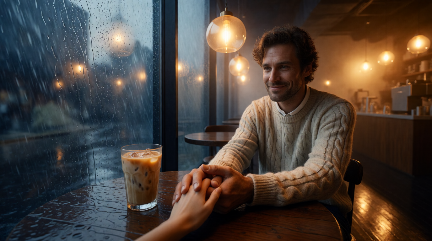 A Rainy Coffee Shop Latte with Mark