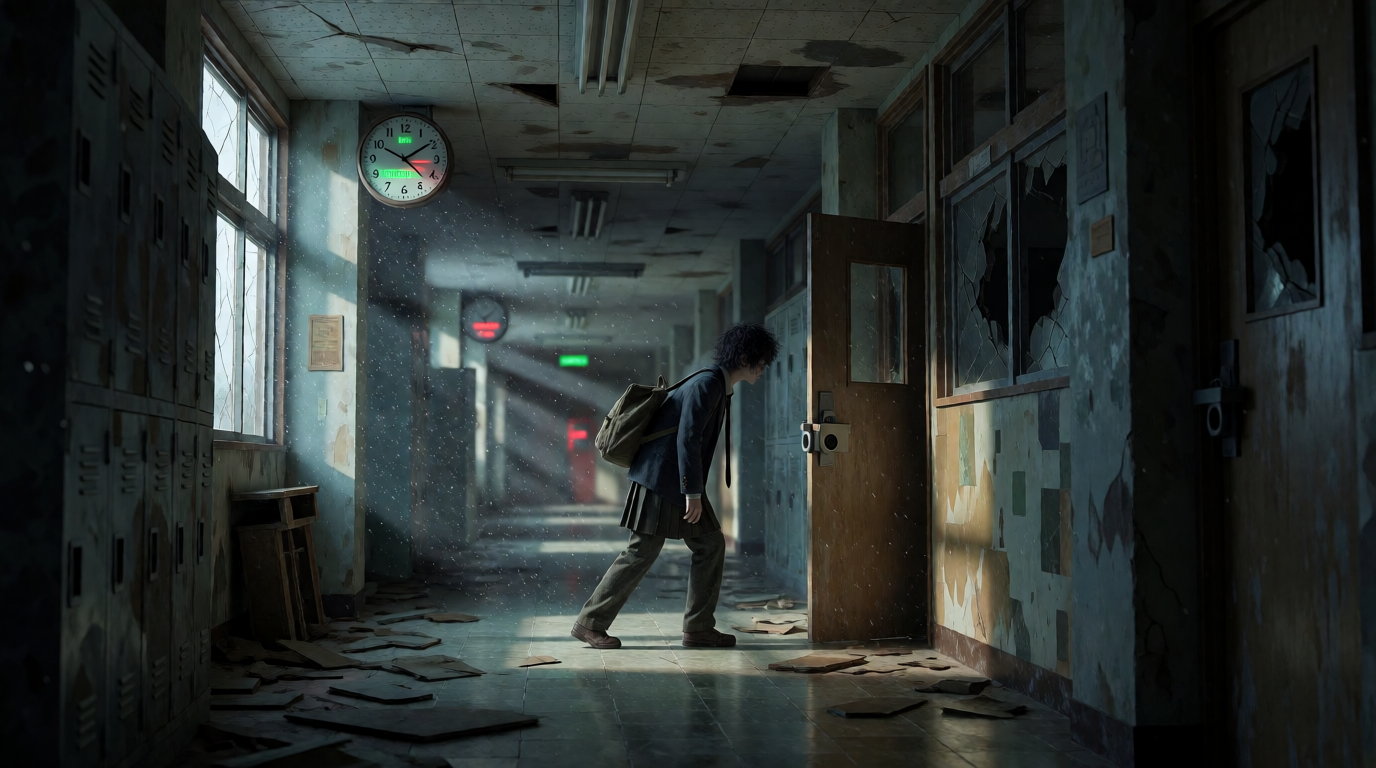 Running Late Through Abandoned Hallways