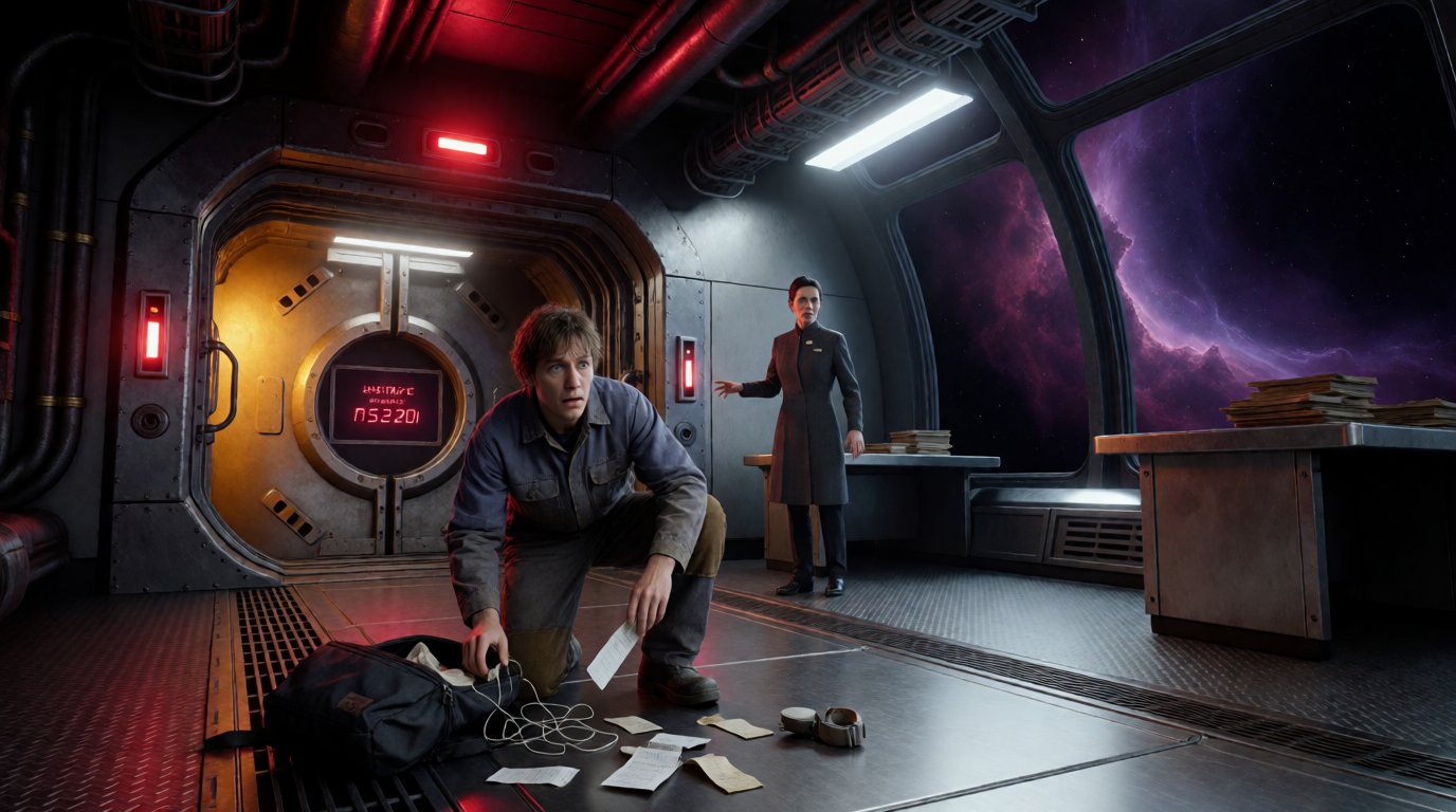 Missing Lanyard on the Interstellar Transit Cruiser