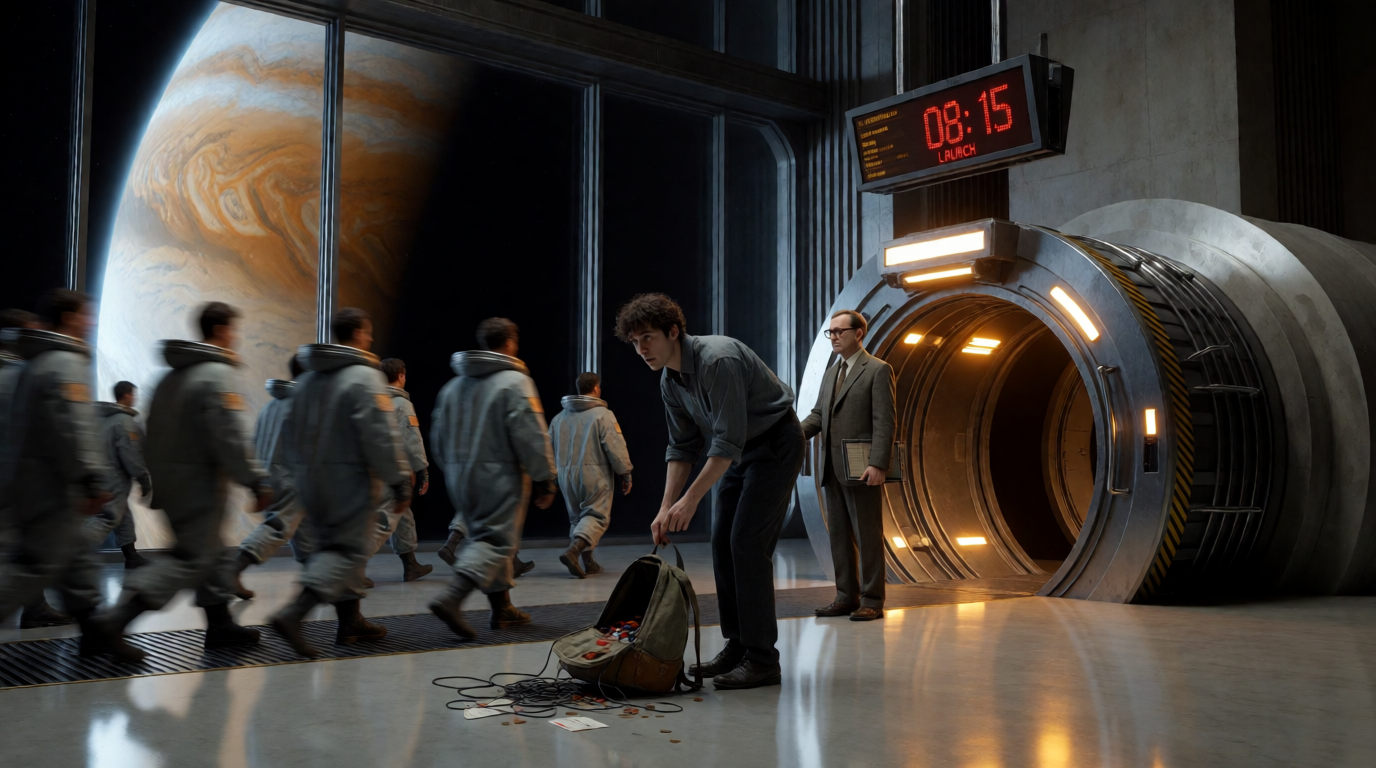 Missing the Colony Shuttle at the Airlock