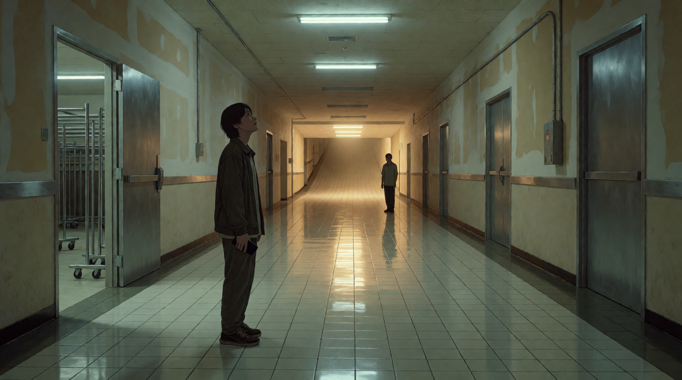 Lost in the Service Corridor by the Food Court