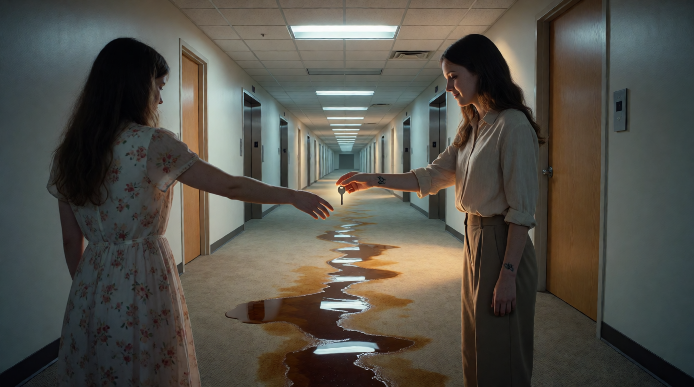 Chasing Maya Through the Endless Coffee‑Spilled Hallway