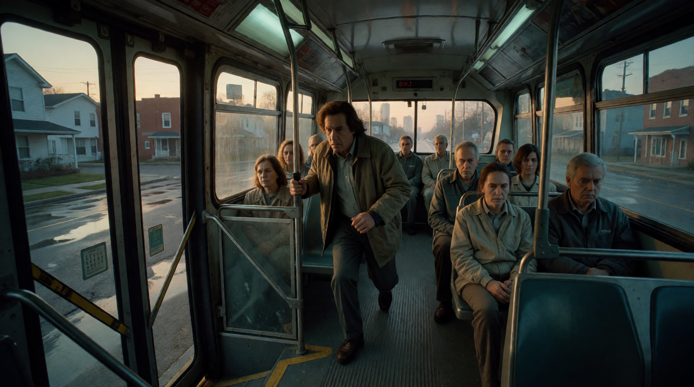 Missing the Same Bus Stop Before the Meeting