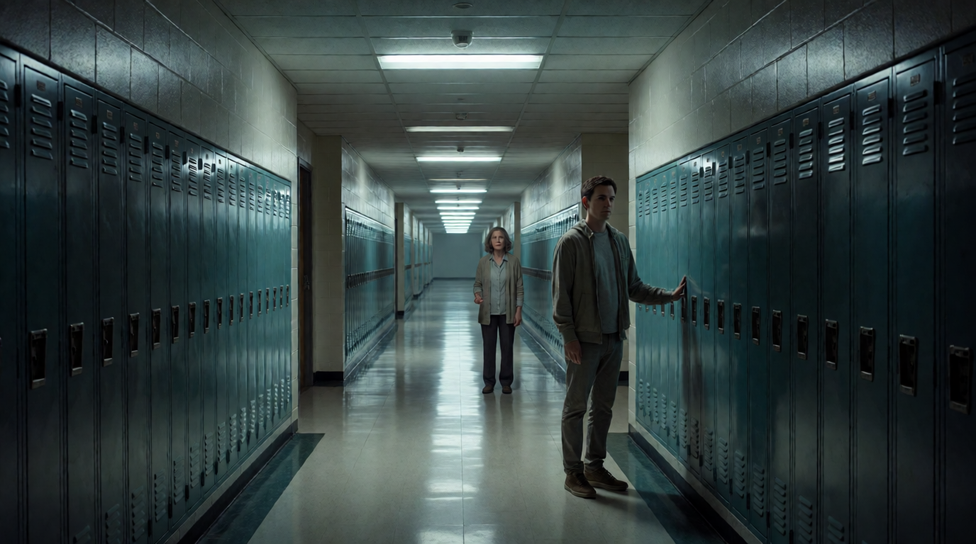 Lost in Endless High School Hallway