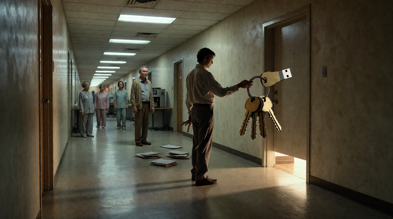 Endless Hallway Leads to Pajama Office and Key Mystery