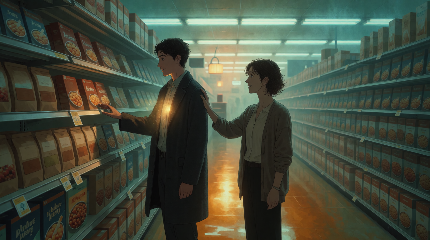 Warm feeling in the aisle with Maya from the office