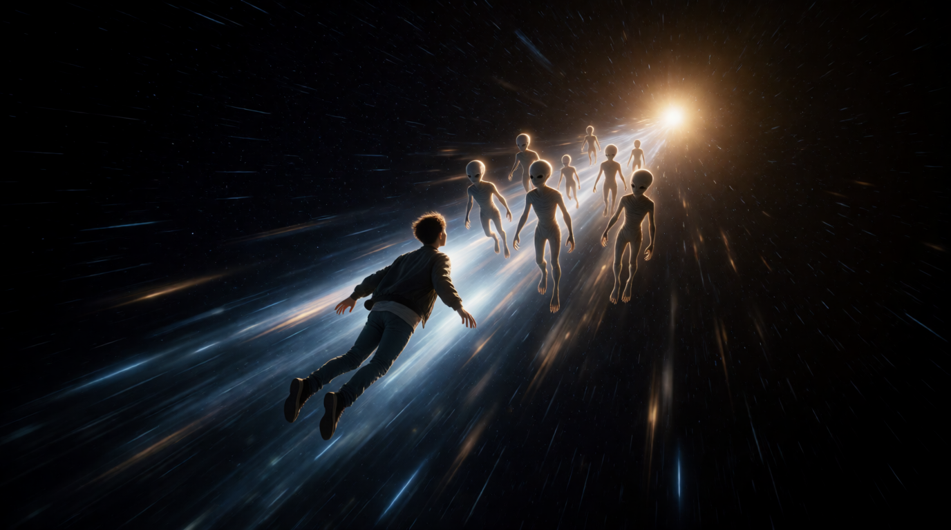 Floating to Light Speed, Meeting Aliens, and Returning Home