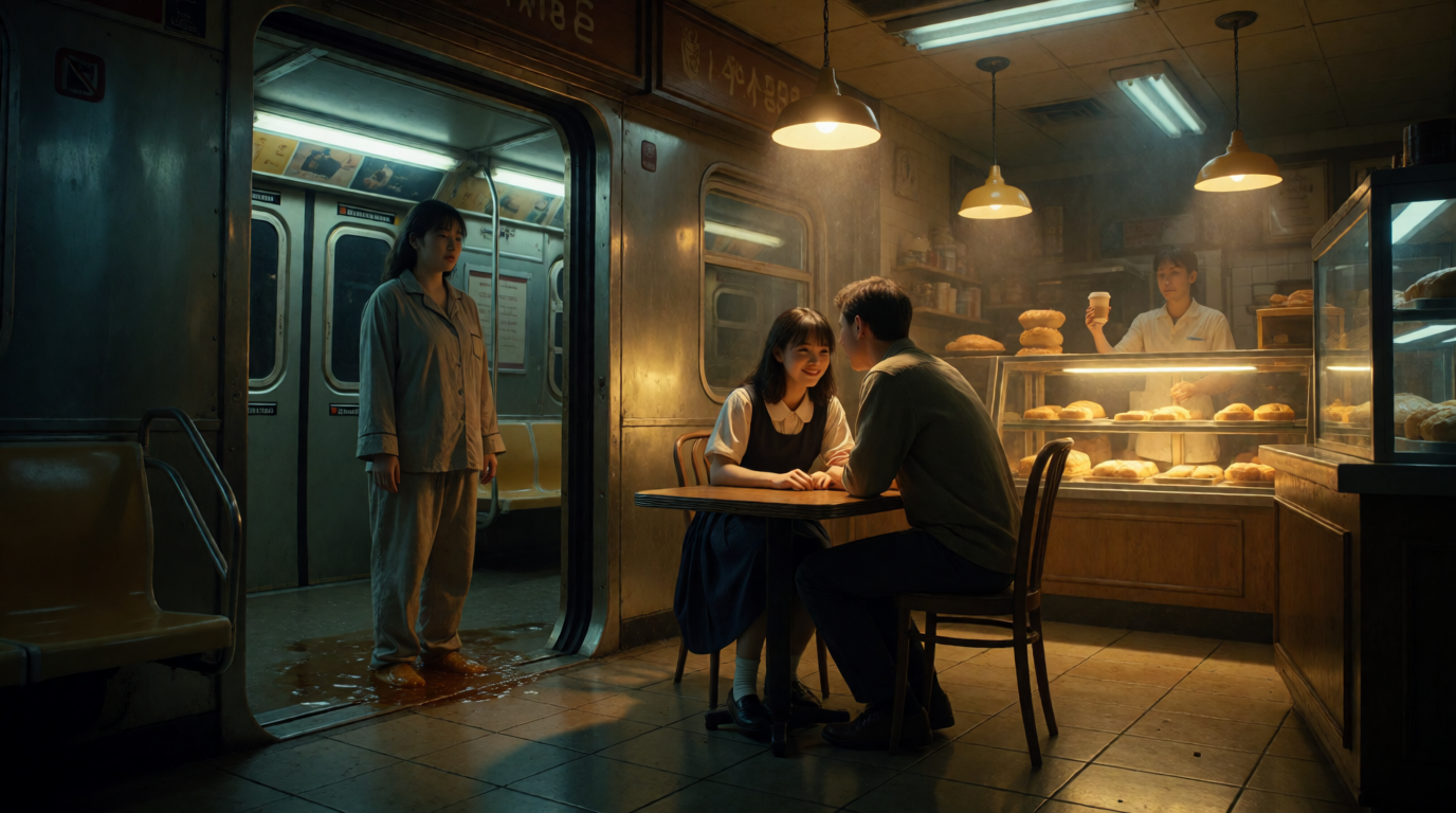 Subway Encounter with Maya at the Bakery
