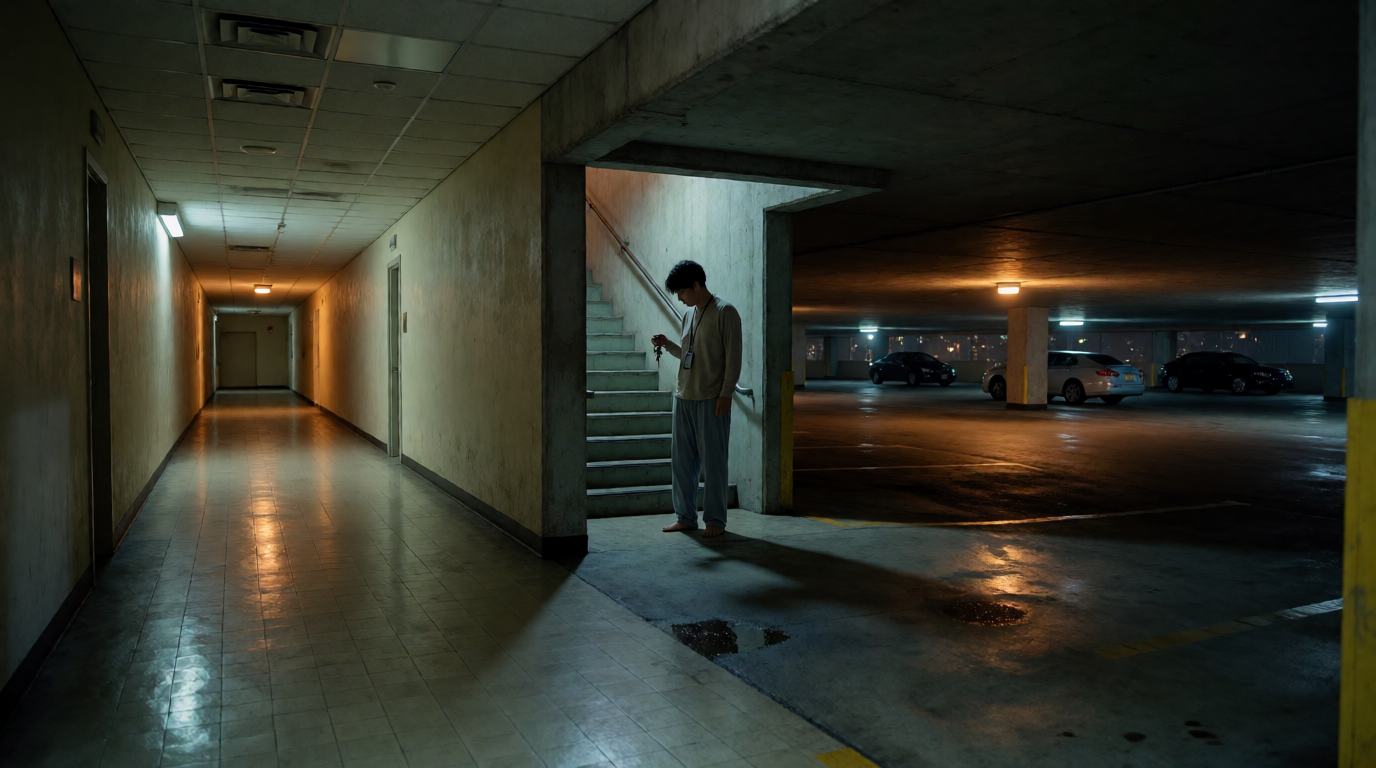 Missing the Monday standup in the parking garage