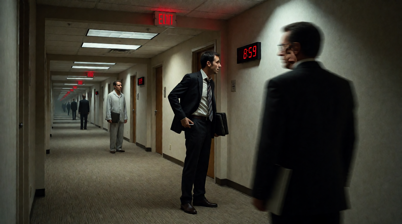 Endless Lobby Panic During Late Presentation At Work