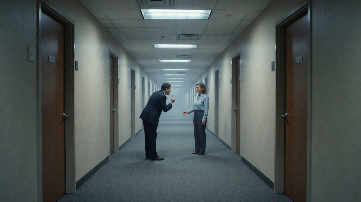 Lost in the Office Hallway
