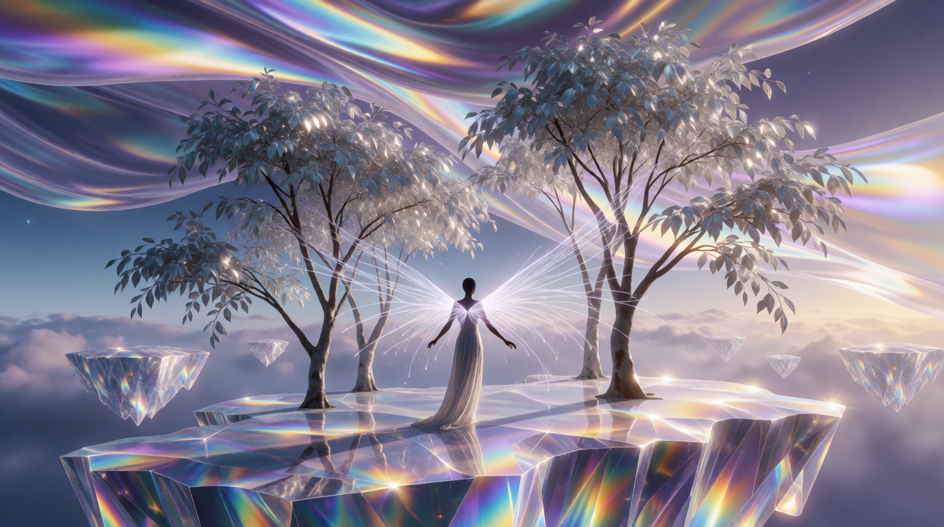 Soaring on Iridescent Silk
