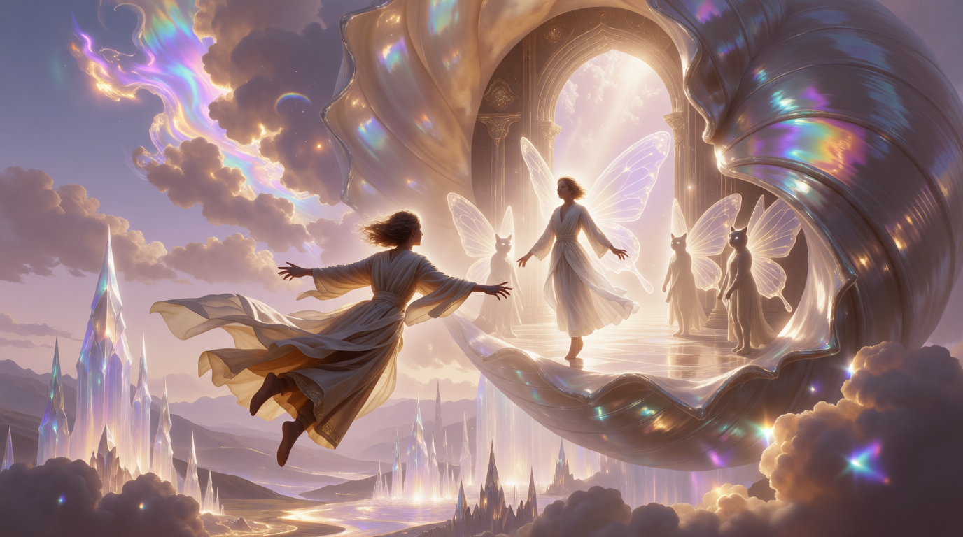 Soaring through Honey-Lavender Skies to the Palace of Dreams