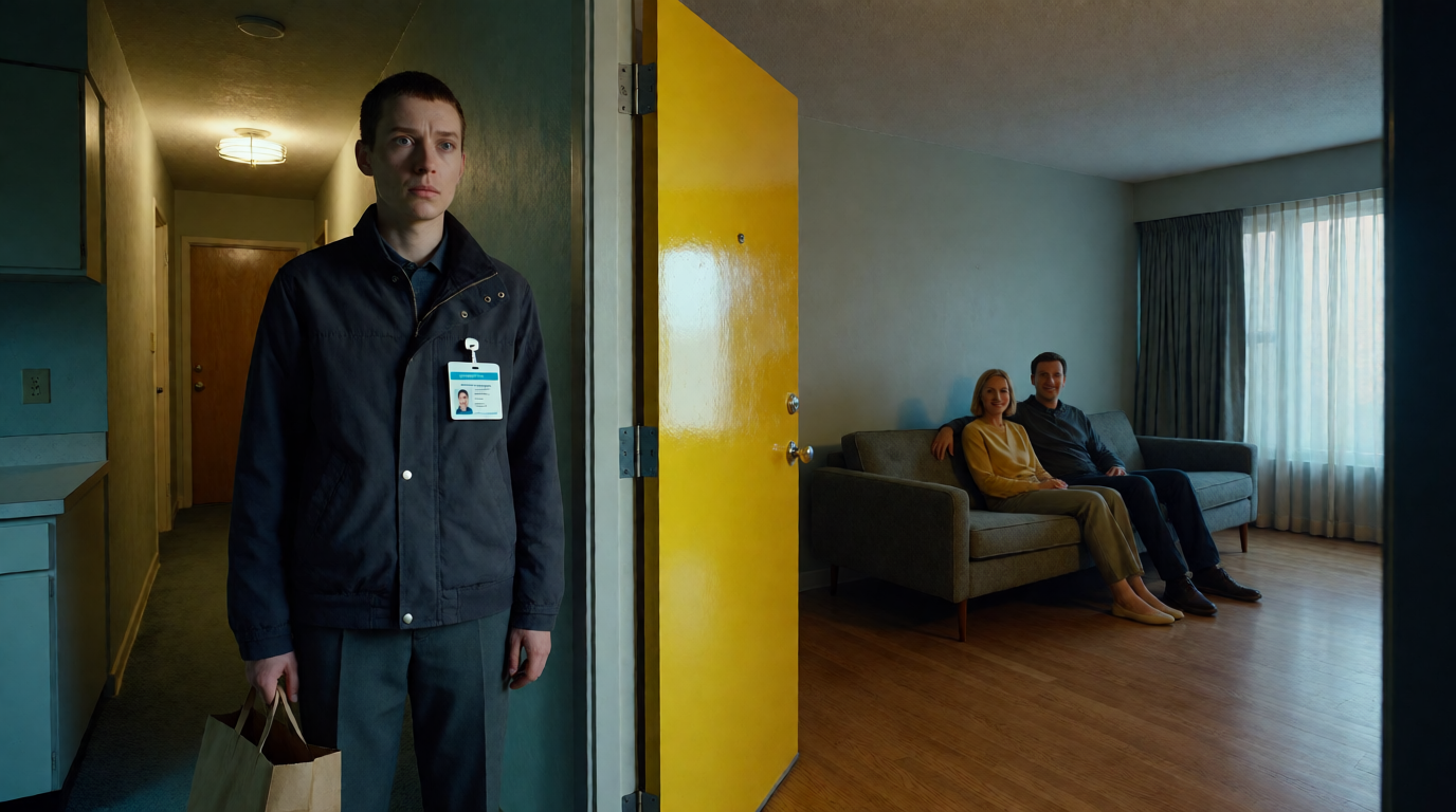 The Mirrored Apartment and the Yellow Door
