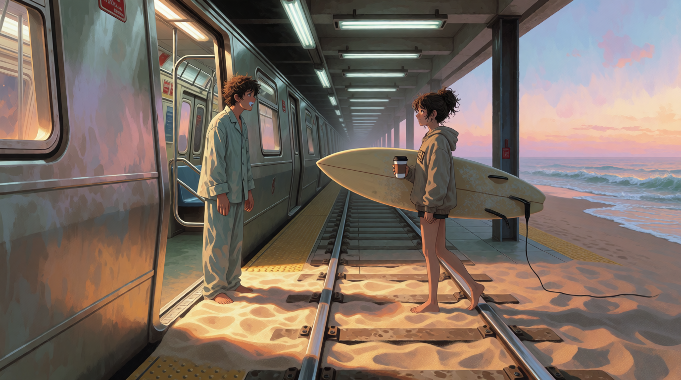 Endless Hallway to the Subway Gold Key Morning Dream