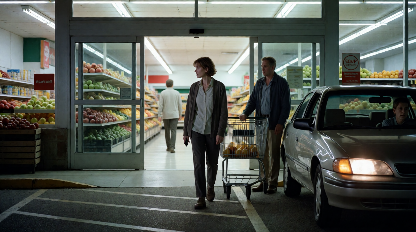 Looping Aisles at the Grocery Store by the Highway