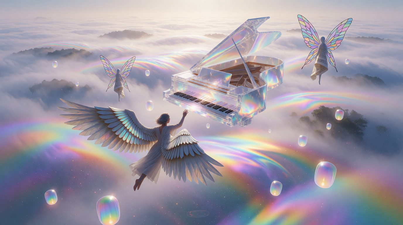 Chasing the Crystal Piano Through Rainbow Fog
